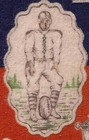 1910 United States Naval Academy Navy Midshipmen Tobacco Silk   Felt Football 