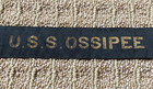 Original   Civil War Union Navy Sloop-of-war - U s s  Ossipee Hat Tally