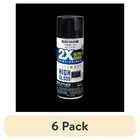  6 Pack  Rust-oleum 2x Ultra Cover High Gloss Black Paint Primer Spray 12 Oz