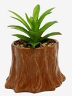 Pok  mon Bulbasaur Tree Stump Faux Succulent Planter