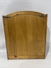 Vintage Wooden Wall Mount Mail Organizer 3-tier Letter Holder W 3 Key Hooks
