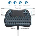 Mini Wireless Keyboard With Touchpad Mouse 2 4ghz Portable Handheld Keyboard    