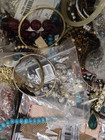 Mixed Lot Unsorted Costume Jewelry Flat Rate Box Crafts Reseller Artist Mystery