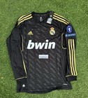 Real Madrid 2011-12 Away Long Sleeve Soccer Jersey Ramos  4 Adidas Men   s