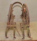 Antique Unmarked Cultivator Dual 16  Wheel Garden Tool Collectible Farm Early P4