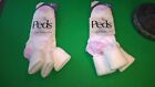 Women   s Vintage Peds White Fold Light Weight Ankle Bobby Socks Sz 5-10 Nos 6 Pr