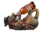 Drunk Cowboy Armadillo Sheriff Beer Wine Bottle Holder Rustic Western Decor 12 