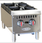 Serv-ware Shps-12 12  Countertop Gas Hot Plate 2  Burners