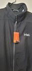 New Intel Software Women s Large Black Full Zip Software Tech Logo Coat Jacket
