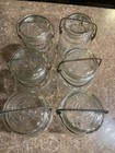 Vintage Atlas Ez Seal Quart Bail Top Canning Jars  Lot Of 6