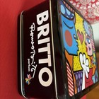 Signed Romero Britto Parfum Metal Collector Lunchbox Empty  Good Condition