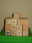 Vtg 25 Uncle Goose Classic Wooden Nursery Rhyme Blocks With Pictures
