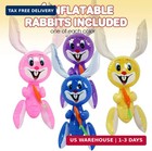 23  Inflatable Easter Bunny With Carrot Inflates  Set Of 4 Blow Up Bunny  Egg Hu