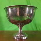 William A Rogers Silver Plated Bowl With Royal Blue Insert Color Unpolished