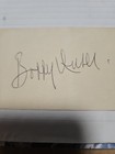 Bobby Unser Signed 3x5 Index Card  Nascar Driver