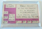 Soundgarden Ticket Stub 1992 Chris Cornell Badmotorfinger Rare Live Concert Tour