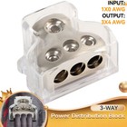 3way Distribution Block Car Audio Power Wire Splitter 1 0 Gauge In 3 4 Gauge Out