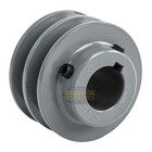 Cast Iron 2 75  Dual Groove Pulley A Section V Belt 4l 1  Shaft 1 4  Key Size