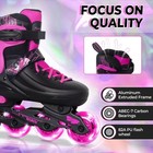 Mammygol Adjustable Inline Skates For Kids Youths Adults  All Wheels Light Up   