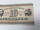 1936 Denmark 10 Kroner Banknote - Denmark Note - Ten - Ti Kroner - Free Shipping