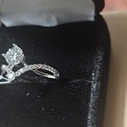 Round Moissanite Prong Engagement Ring 0 75-0 99 Ctw 925 Silver Size 7
