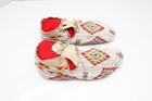 Antique Native American Lakota Sioux Old Plains Fully Beaded Moccasins 9 75 