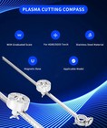 Plasma Cutting Compass  Stainless Steel Cutter Torch  Circle Guide   