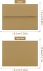 50 Pack 5x7 Kraft Envelopes For Invitations  A7 Envelopes Self Seal Printable Co