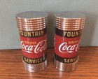 Coca-cola Fountain Service Salt Pepper Shakers Diner Collection  8931