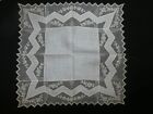 Vintage Nwot Cream  Lace  Wedding Bridal Hanky Handkerchief