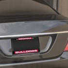 University Of Georgia Bulldogs Black Metal License Plate Frame Tag Cover    