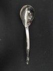 Vtg Mexico 84 5g Sterling Silver Pea Pod 8  Curved Handle Serving Spoon