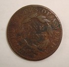 1830 Medium Letters Coronet Head Copper Large Cent F - Scarce Variety