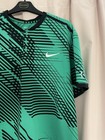 Nike Roger Federer Rf 2017 Indian Wells Miami Henley Polo Tennis Shirt Sz Xxl