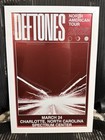 Authentic Deftones 2025 Foil Tour Poster Charlotte  Nc  299 Framed