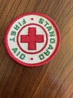 Vintage Red Cross Standard First Aid Embroidered Patch