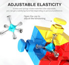 3c Speed Cube 3x3 Stickerless Magic Puzzle Toy - Fast Smooth Turning Brain Game