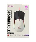 Eksa Gaming Mouse  Customizable Black   White Computer Mouse  Ergonomic Mouse