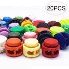 20x Paracord Cord Lock Clamp 2 Hole Toggle Clip Stopper Shoelace Bag Accessory