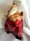 Radko Santa Calls W Holiday Drink Saks 5th Avenue  Rare Vintage Ornament  1995