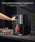 Nugget Ice Maker Countertop  44lbs 24h Soft Chewable Pellet Ice Maker Machine Di