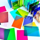 24 Sheets Smooth Transparent Stained Glass Sheets Rainbow Colors  6 X 4 Inch    