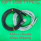 Lot Braided Usb C Type-c Fast Charging Data Sync Charger Cable 1 3 6 10ft Long