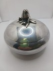 French Art Nouveau Silver Plated Bowl  Marked   ap   Lion Makers Mark And  10gr 