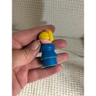 Vintage Unisex Fisher Price Little People Toy Figure Os Blue Yellow