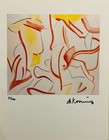 Willem De Kooning Hand-signed Original Print - Coa     3 500 Appraisal Included
