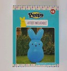 New Peeps 4 Ft  Inflatable Bunnies Easter Blue Yellow Purple Pink Lot Of 4