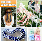 8 Rolls 200 Yards 1-1 2 Inch Satin Ribbon Wide Ribbons Solid Color -25 Yards rol