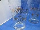 Vintage 75th Anniversary Coca-cola Commemorative Glasses Set Of Four Lot 5  Tall