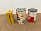 Vintage Coin Bank Lot Red Circle Coffee Tin Furman Tomato Soup Can Advertising